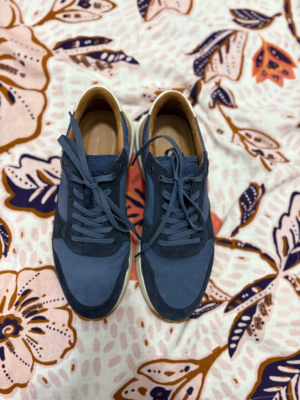 Allen Edmonds Lionel Sneaker Navy Sea Suede Size 9 - Picture 3 of 6